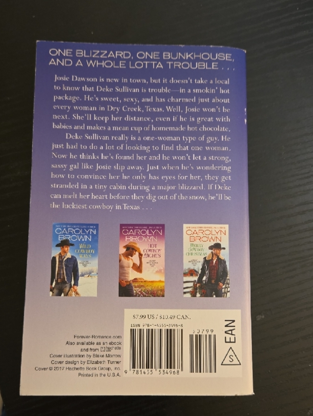 Carolyn Brown 'Wicked Cowboy Charm' Paperback - Blue & Yellow Cover - Picture 2 of 3